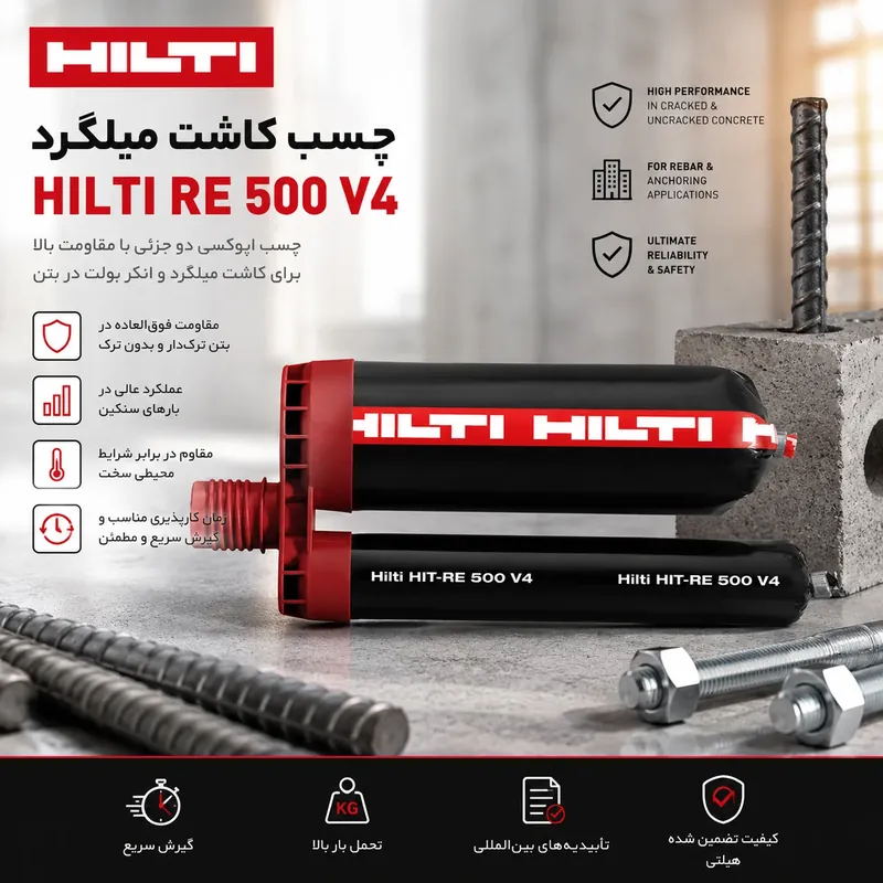 چسب کاشت میلگرد هیلتی RE-500 V4