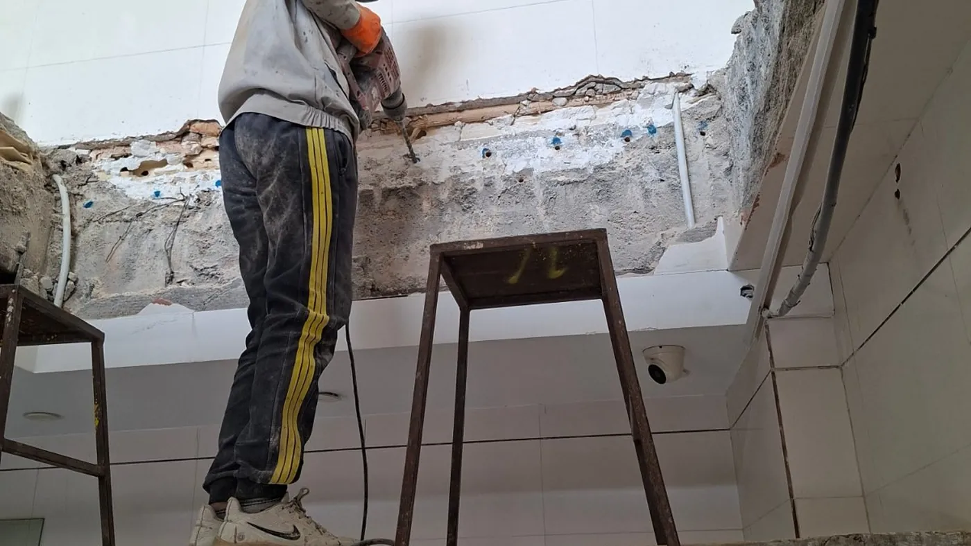 کاشت میلگرد در بتن مسلح