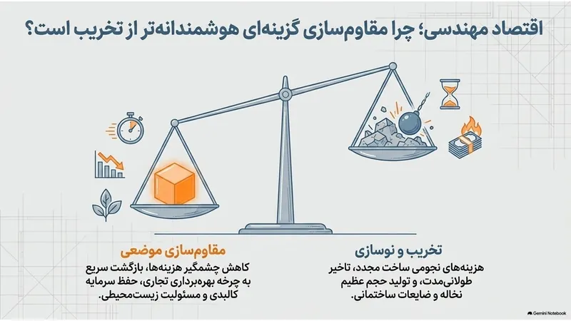 مقایسه اقتصادی مقاوم‌سازی با تخریب و نوسازی