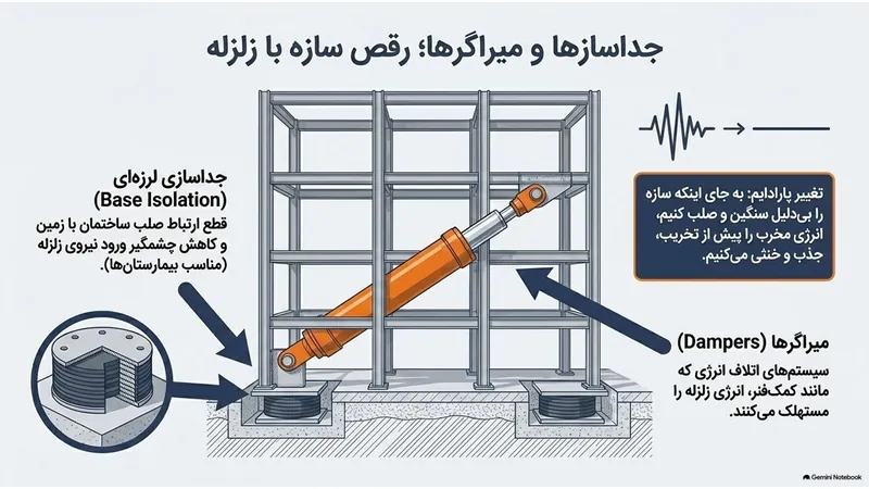 استفاده از میراگرها و سیستم‌های اتلاف انرژی