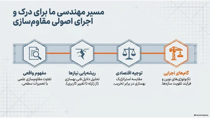 مسیر درک و اجرای مقاوم‌سازی: مفهوم واقعی، ریشه‌یابی نیازها، توجیه اقتصادی و گام‌های اجرایی
