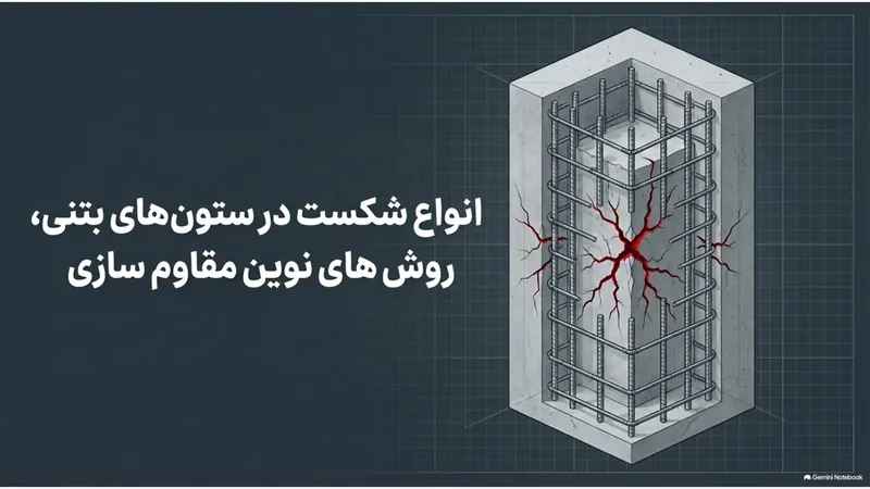 انواع شکست در ستون های بتنی و روش های مقاوم سازی ستون بتنی